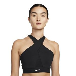 Nike swoosh clash / Crossed Halter Sports Bra